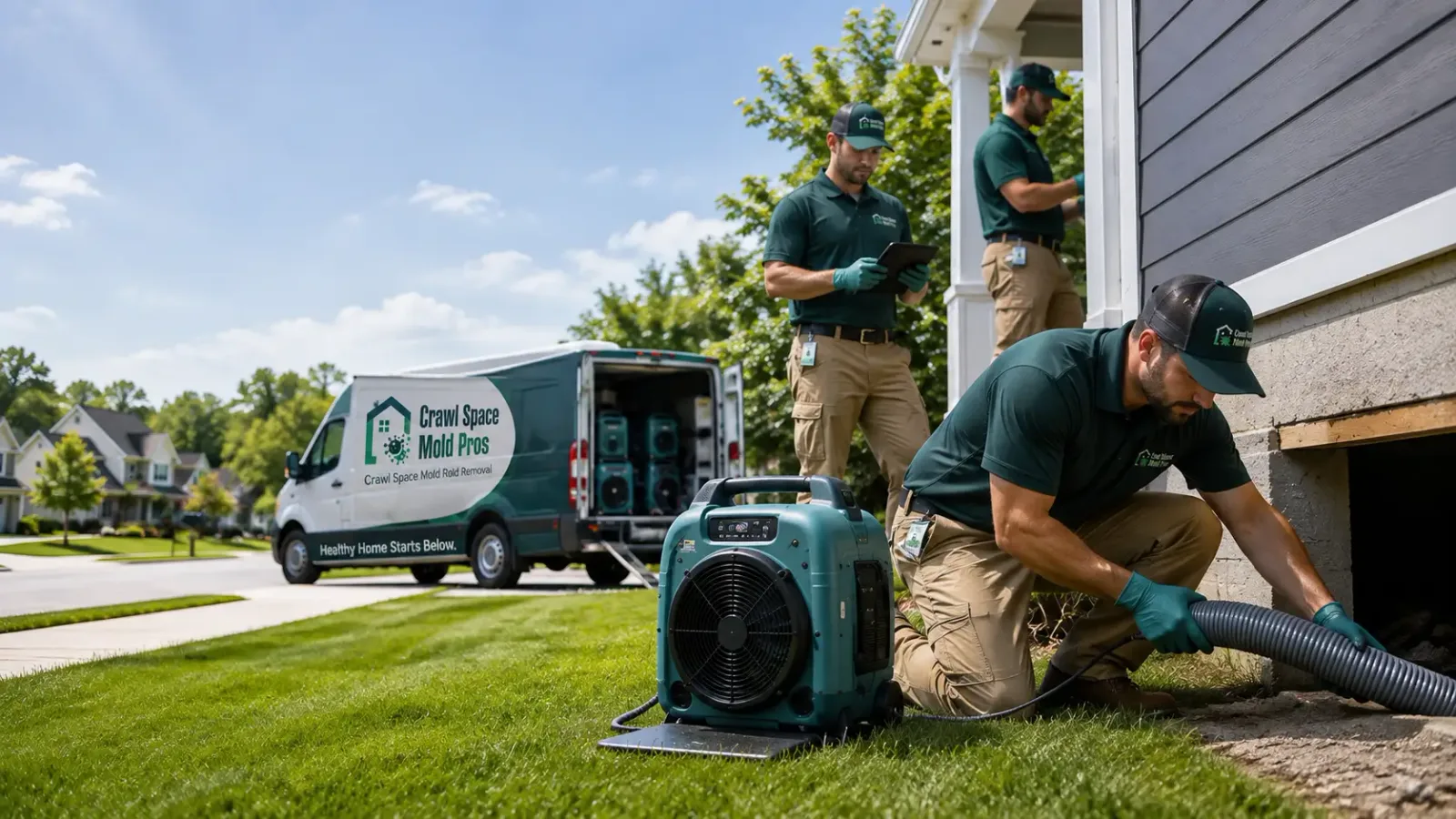 Crawl Space Mold Removal in Le Claire, IA